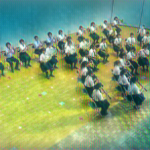 2016年に行われた京都橘吹奏楽部の1年生の演奏